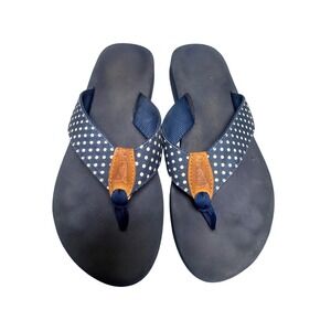 L.L.‎ Bean Polka Dot Flip Flops Comfortable Casual Sandals Women's Size 9